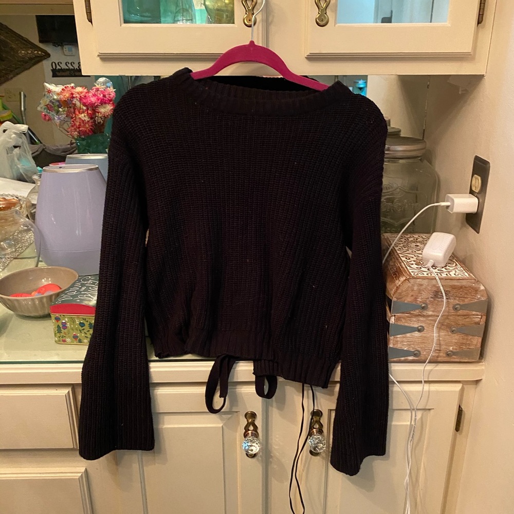 Poof New York sweater with tie back